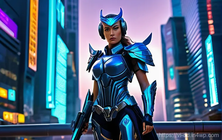 신화적 사고의 미래적 전망 - Futuristic Athena**
"A majestic and powerful depiction of Athena, the Greek goddess of wisdom an...